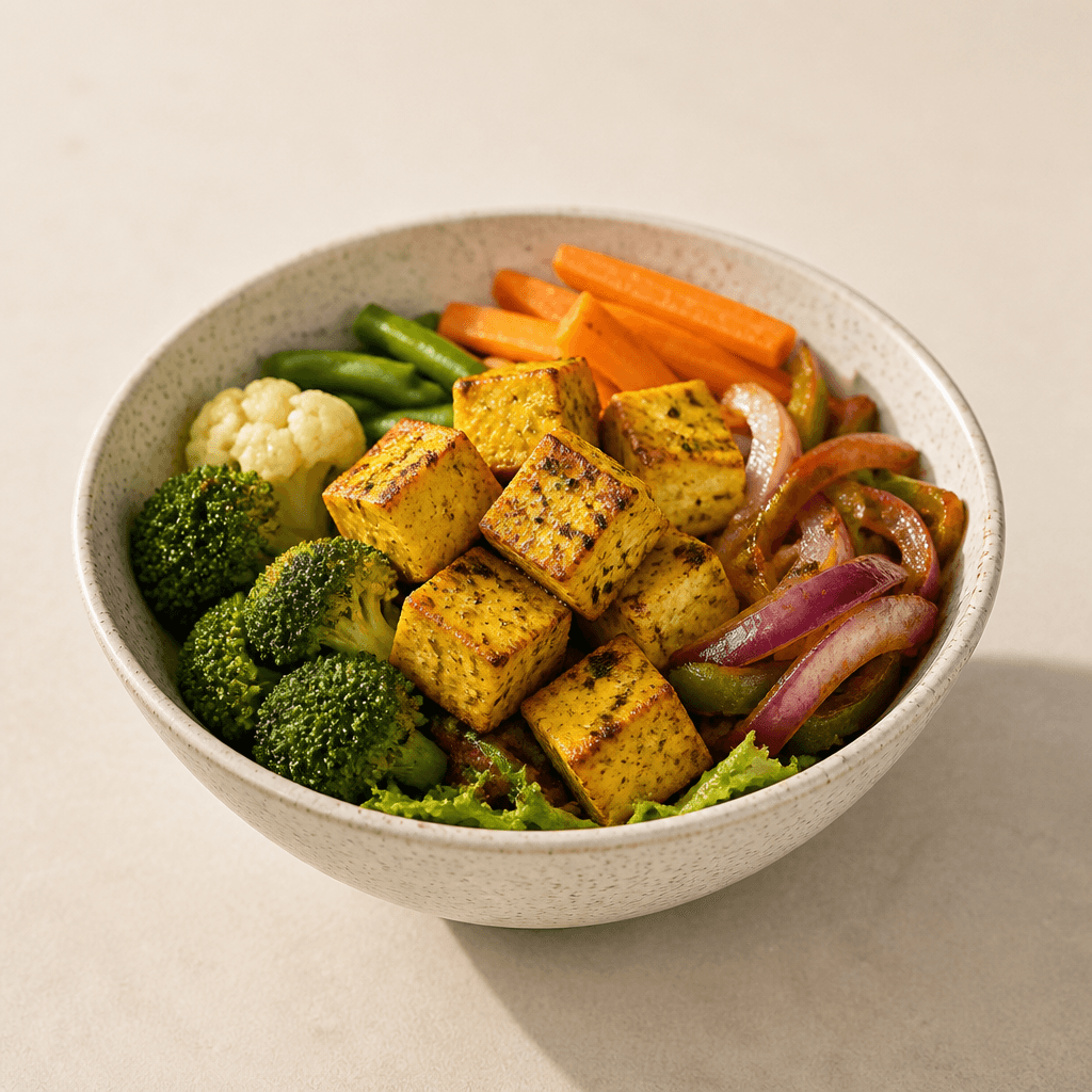 Grilled paneer salad bowl